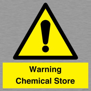 Warning Chemical Store